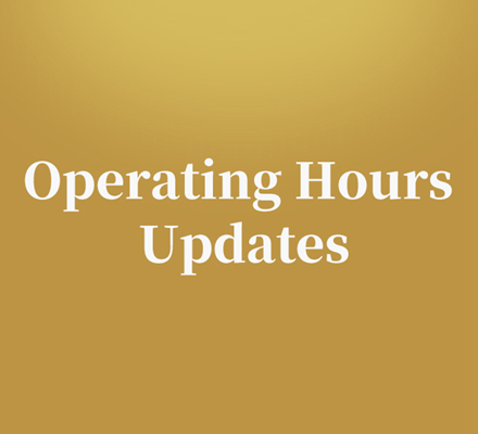 Operating Hours Updates