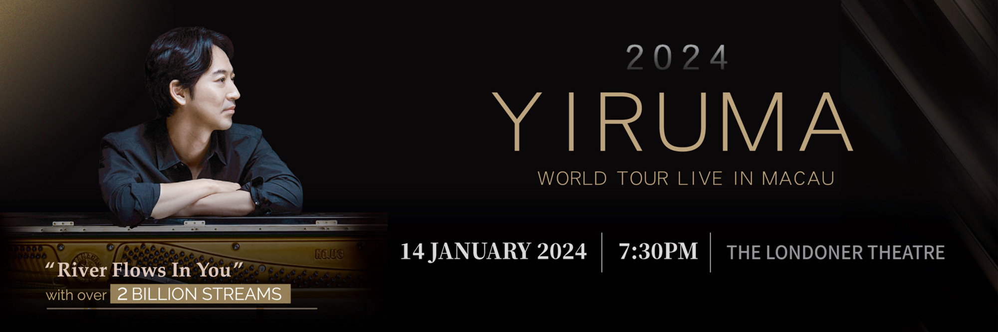 Yiruma 2024 World Tour Live in Macau 엔터테인먼트 The Londoner Macao