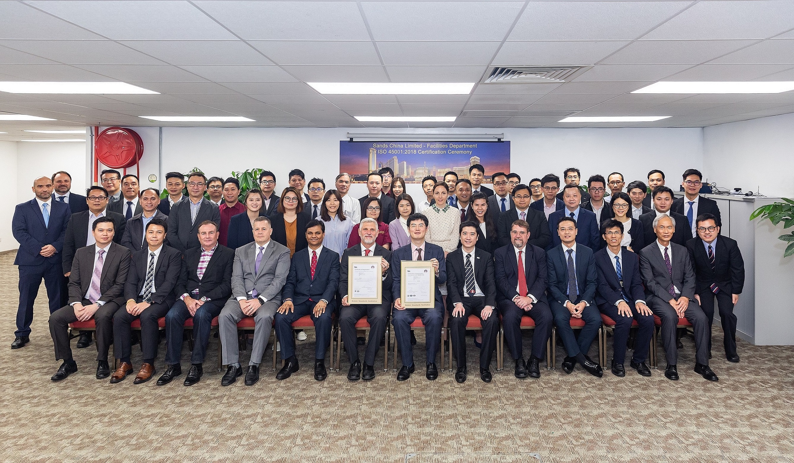 Sands China the fifth ISO certification 