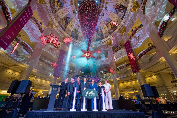 Louis Vuitton co creates Christmas decor at Sands Shoppes Macao
