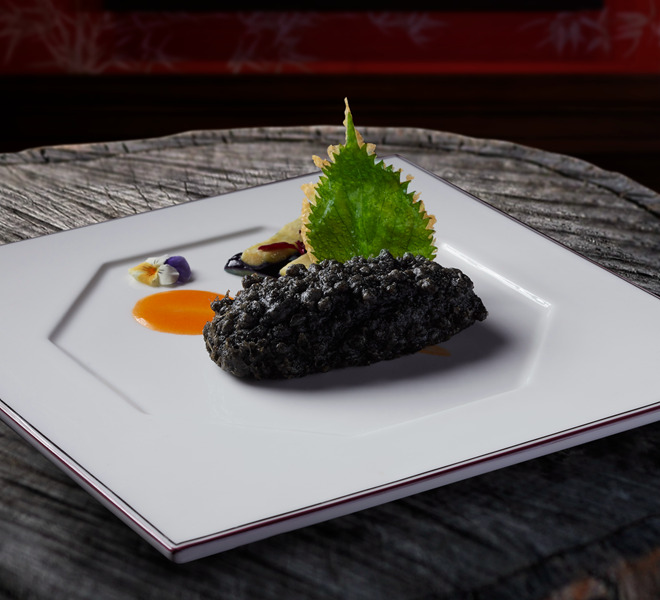 Crispy Sea Cucumber Filled with Pork and Salted Fish