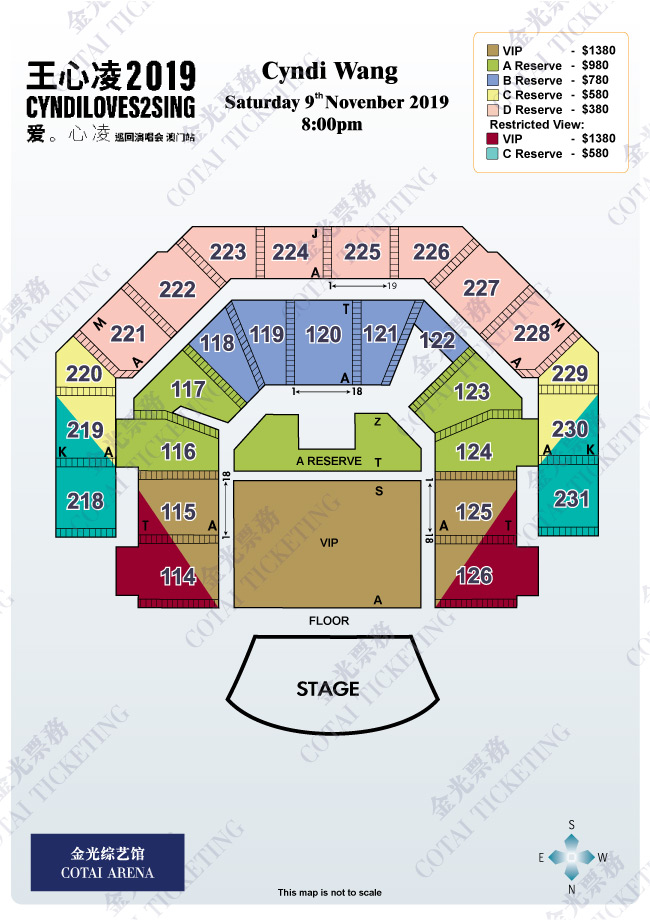 Cotai Arena Seating Chart